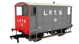 Rapido Trains 820017 | LSWR/WD 20T Brake Van - No. 634256 LPTB Grey - OO Gauge