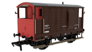 Rapido Trains 820018 | LSWR/WD 20T Brake Van - No. S55106 BR(S) Brown - OO Gauge
