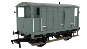 Rapido Trains 820020 | LSWR/WD 20T Brake Van - No. S54977 BR Grey - OO Gauge
