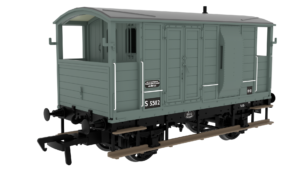 Rapido Trains 820021 | LSWR/WD 20T Brake Van - No. S55112 BR Grey - OO Gauge