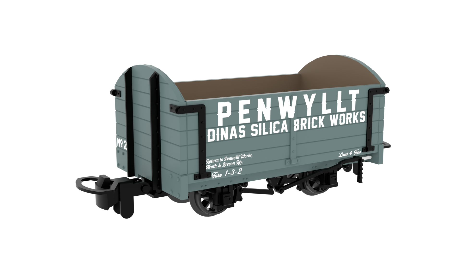 Rapido Trains 990028 | 009 Dropside Open - Penwyllt Silica No.2 - 009 Gauge