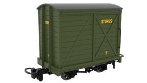 Rapido Trains 990315 | 009 Covered Van -  Plain Green STORES No.5 - 009 Gauge
