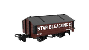Rapido Trains 990413 | 009 Peaked Roof Van -  Star Bleaching No.21 - 009 Gauge