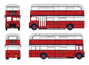 EFE Road E42605 AEC Routemaster RMF2809 General Route 111 Heathrow Central 1:76 Scale