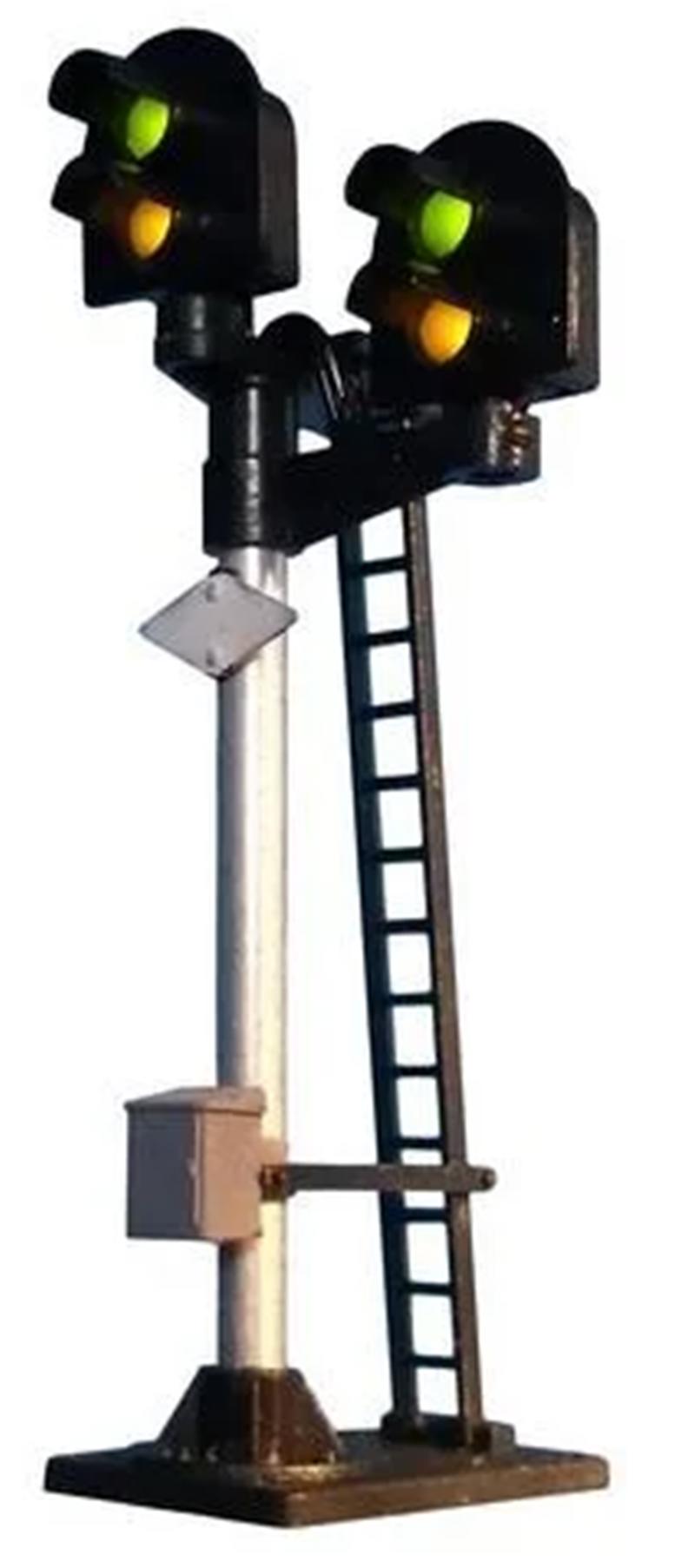 Berko Signal B242R 2 Aspect Red and Green offset to the right OO GAUGE