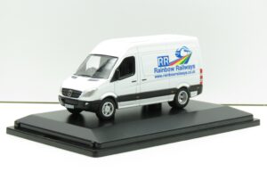 OXFORD DIECAST 76MSV004-RR MERCEDES SPRINTER VAN - Rainbow Railways Livery - 1:76 scale