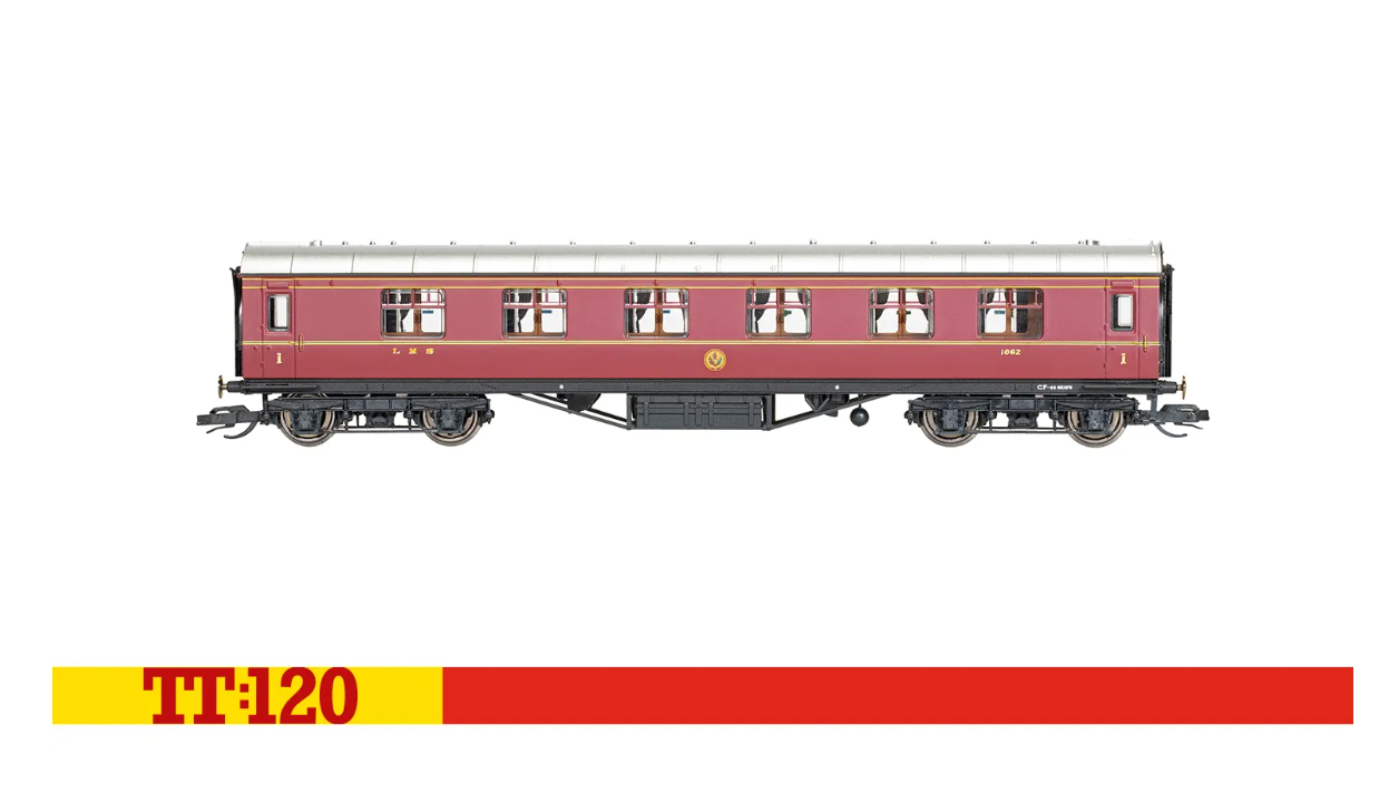 Hornby TT4007 LMS, 57' Corridor First, 1062 - Era 3 - TT Gauge
