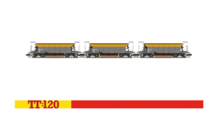 Hornby TT6076 Railfreight - HEA Wagon - Triple Pack Wagons TT Gauge