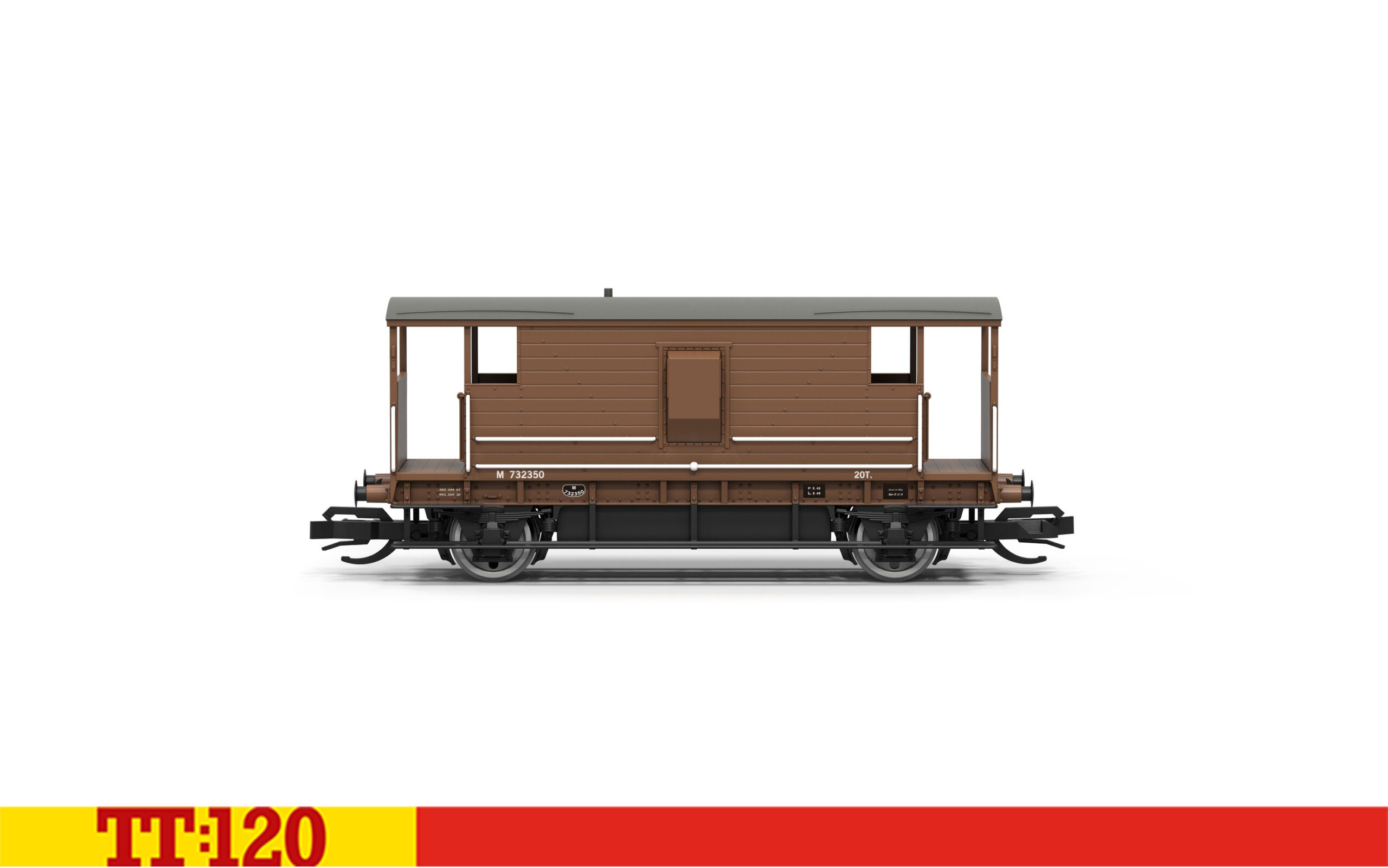Hornby TT6091 BR Brake Van 732350 Wagons TT Gauge