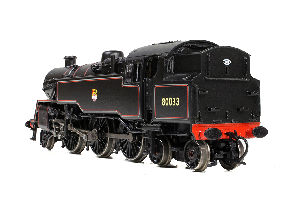 Graham Farish 372-535A BR Standard 4MT Tank 80033 BR Lined Black (Early Emblem) - N Gauge