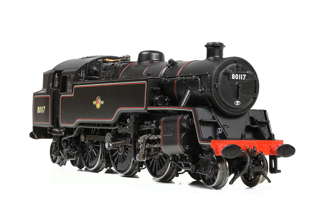 Graham Farish 372-536A BR Standard 4MT Tank 80117 BR Lined Black (Late Crest) - N Gauge