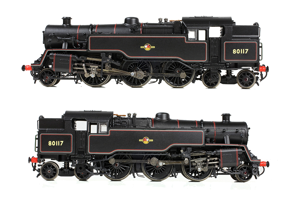 Graham Farish 372-536A BR Standard 4MT Tank 80117 BR Lined Black (Late Crest) - N Gauge