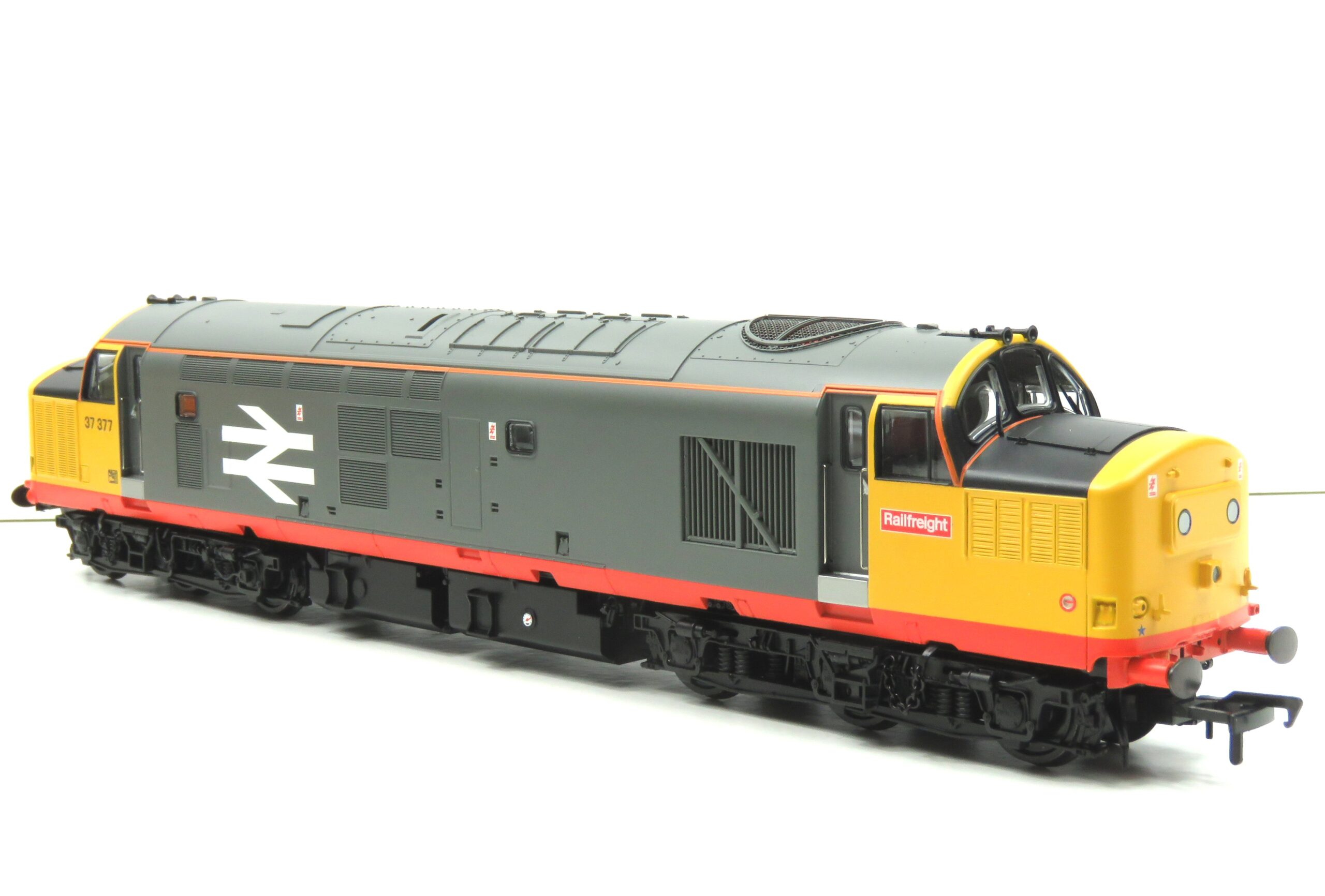 Branchline RRB37377 Class 37/0 Centre Headcode 37377 BR Railfeight (Red Stripe) OO Gauge DCC READY REWORK