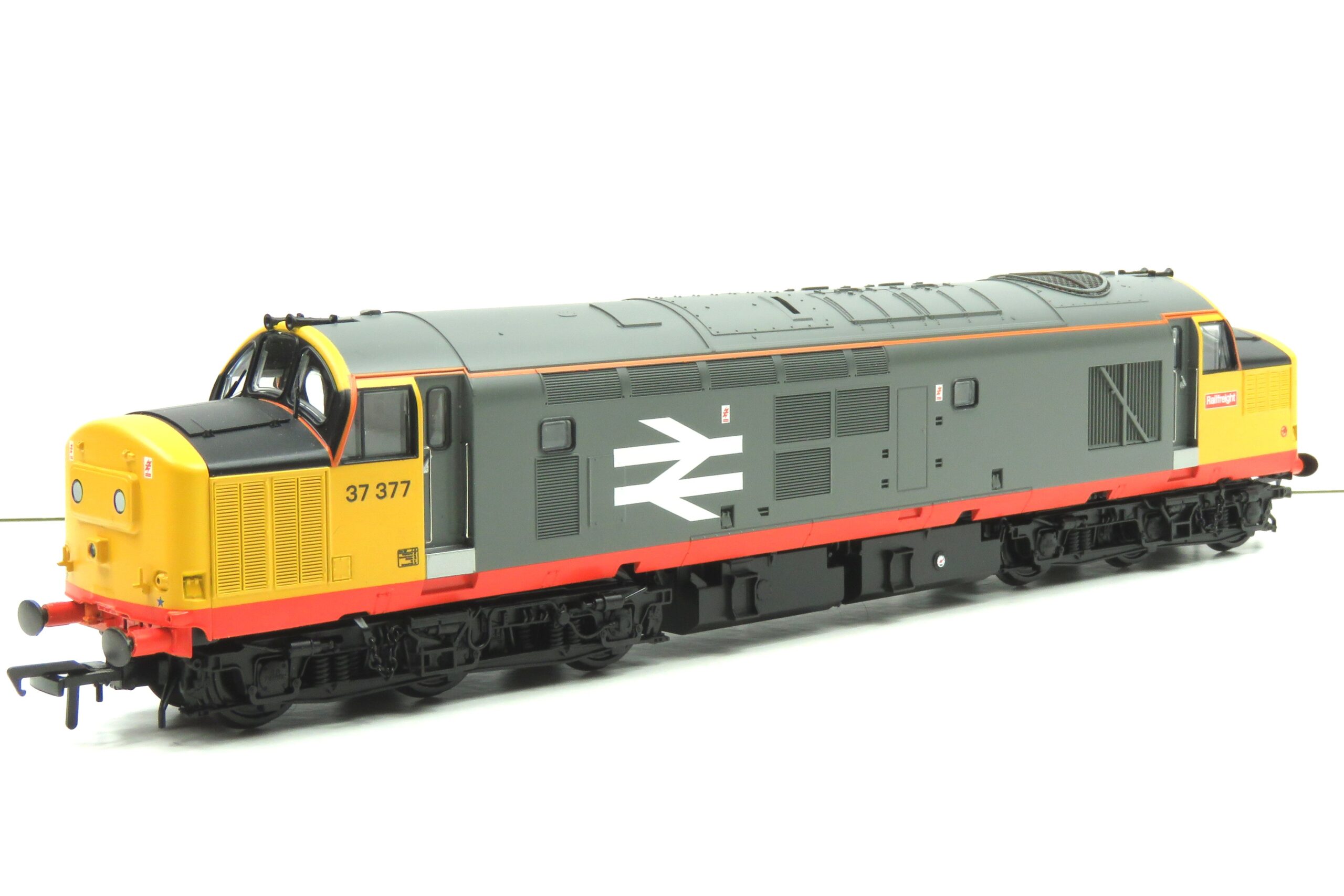 Branchline RRB37377 Class 37/0 Centre Headcode 37377 BR Railfeight (Red Stripe) OO Gauge DCC READY REWORK