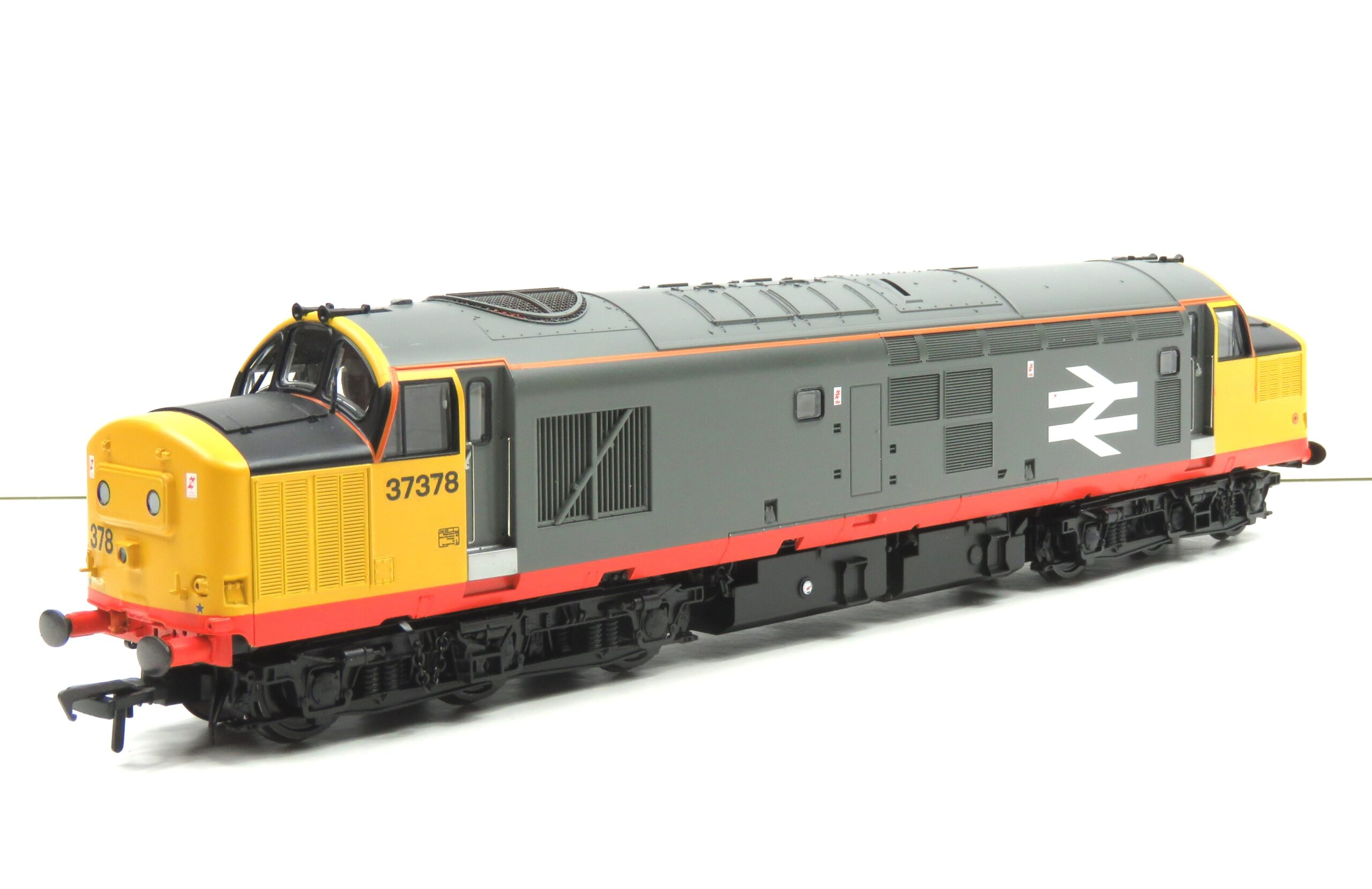 Branchline RRB37378 Class 37/0 Centre Headcode 37378 BR Railfeight (Red Stripe) OO Gauge DCC READY REWORK