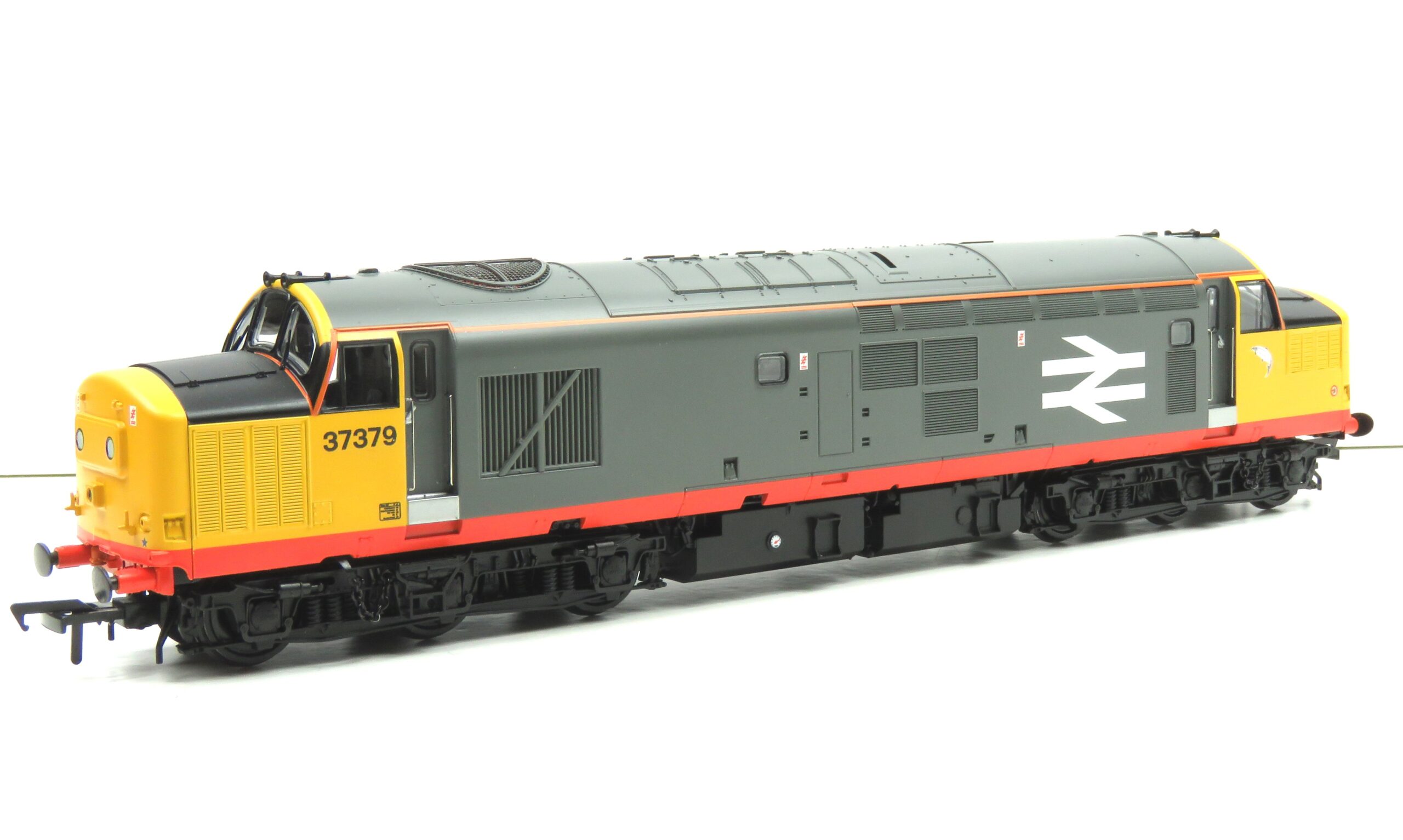 Branchline RRB37379 Class 37/0 Centre Headcode 37379 BR Railfeight (Red Stripe) OO Gauge DCC READY REWORK