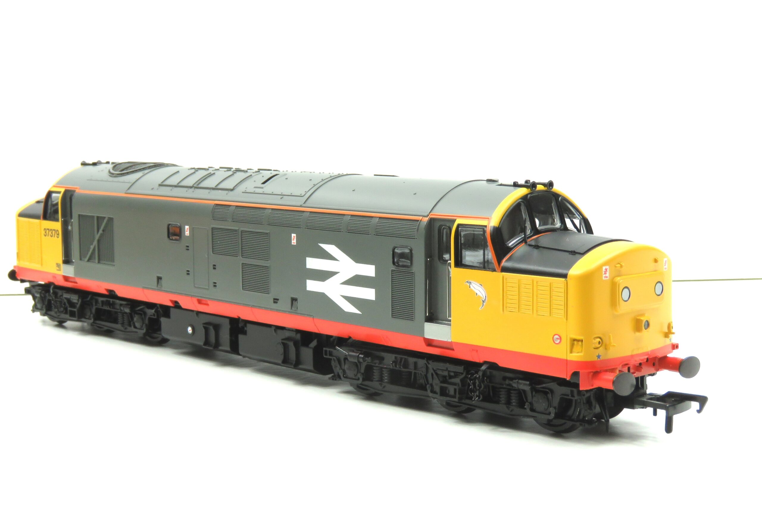 Branchline RRB37379 Class 37/0 Centre Headcode 37379 BR Railfeight (Red Stripe) OO Gauge DCC READY REWORK