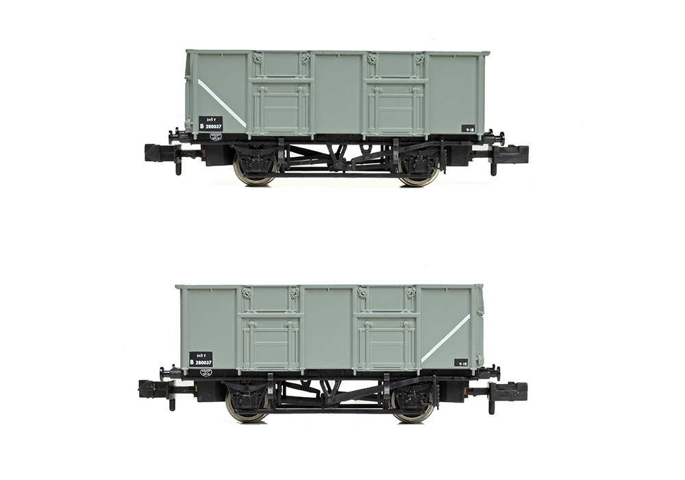 Graham Farish 378-050 BR 24.5T Mineral Wagon BR Grey - N Gauge