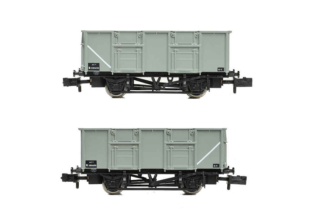 Graham Farish 378-050A BR 24.5T Mineral Wagon BR Grey - N Gauge