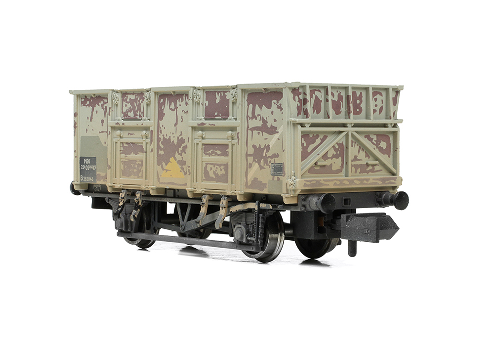 Graham Farish 378-052A BR 24.5T Mineral Wagon BR Grey (TOPS) WEATHERED - N Gauge