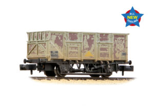 Graham Farish 378-052A BR 24.5T Mineral Wagon BR Grey (TOPS) WEATHERED - N Gauge