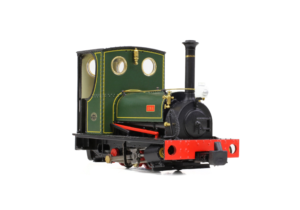 Narrow Gauge 391-056 Quarry Hunslet 0-4-0ST 'Una' Lined Green - OO9 Gauge