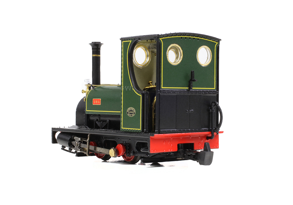 Narrow Gauge 391-056 Quarry Hunslet 0-4-0ST 'Una' Lined Green - OO9 Gauge