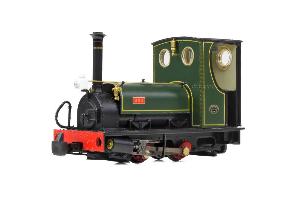Narrow Gauge 391-056 Quarry Hunslet 0-4-0ST 'Una' Lined Green - OO9 Gauge
