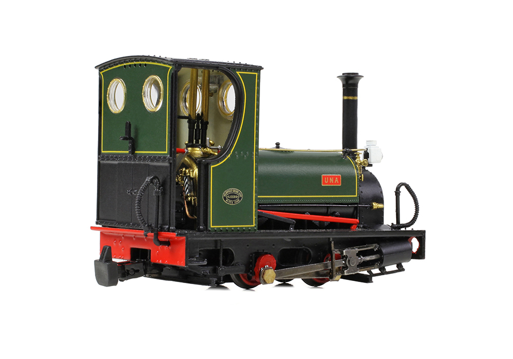 Narrow Gauge 391-056 Quarry Hunslet 0-4-0ST 'Una' Lined Green - OO9 Gauge