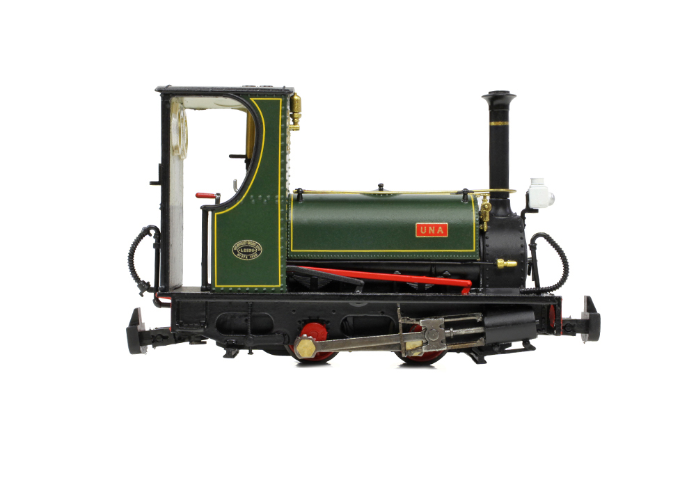 Narrow Gauge 391-056 Quarry Hunslet 0-4-0ST 'Una' Lined Green - OO9 Gauge
