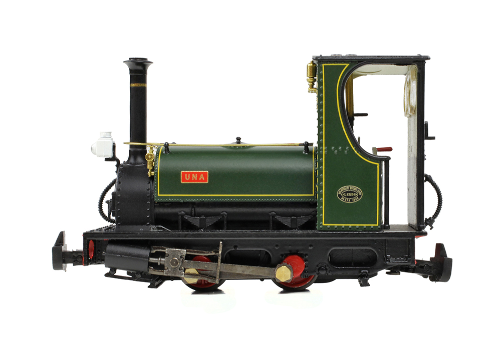 Narrow Gauge 391-056 Quarry Hunslet 0-4-0ST 'Una' Lined Green - OO9 Gauge