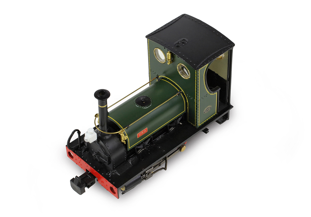 Narrow Gauge 391-056 Quarry Hunslet 0-4-0ST 'Una' Lined Green - OO9 Gauge