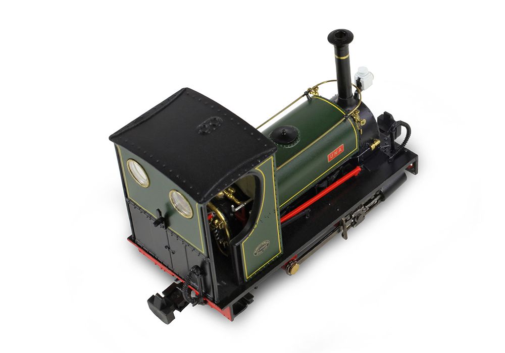 Narrow Gauge 391-056 Quarry Hunslet 0-4-0ST 'Una' Lined Green - OO9 Gauge