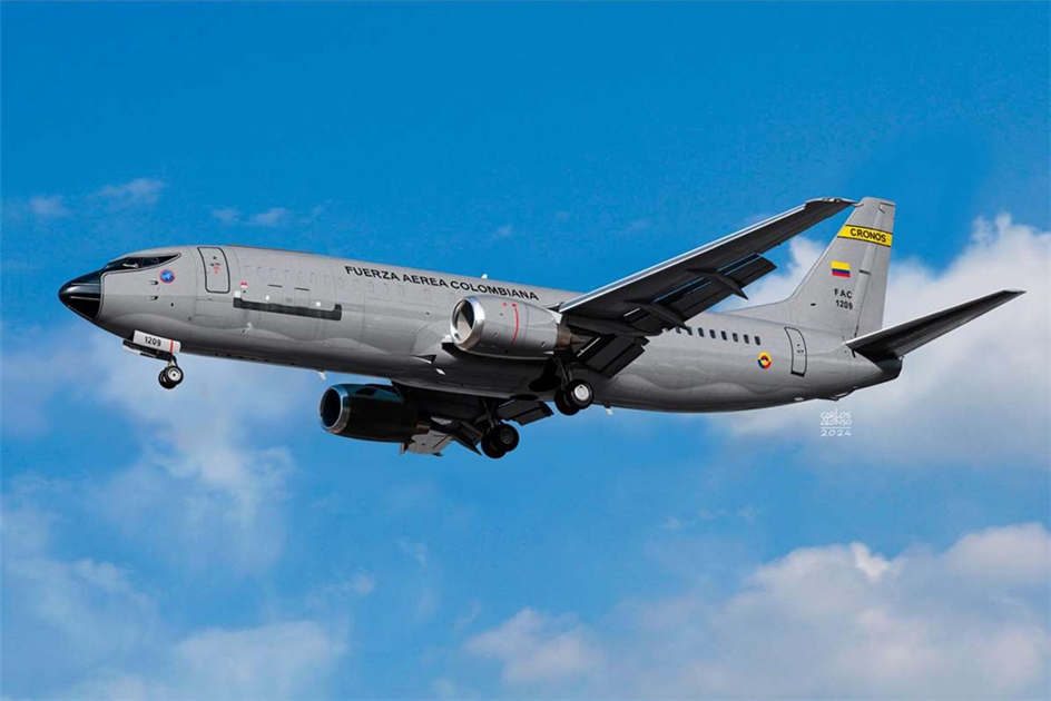 Academy PKAY12639 Colombian Air Force Boeing 737 Passenger Aircraft - 1:144 Scale
