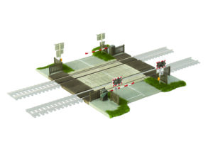 Scenecraft 42-038 Level Crossing - 1:148 (N) Gauge