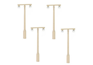 Scenecraft 42-542 Concrete Platform Lamps (x4) - 1:148 (N) Gauge