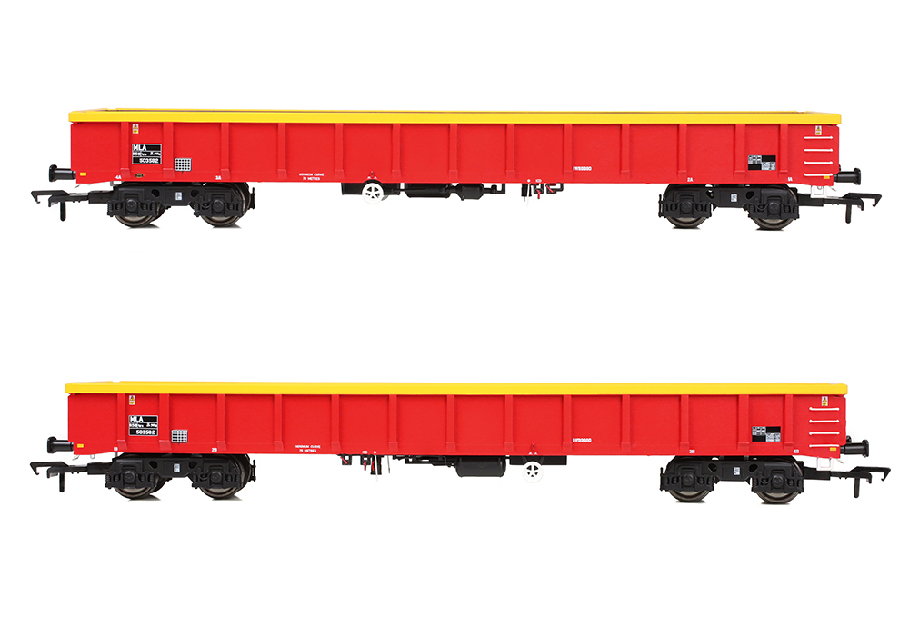 Branchline 57-005 MLA Bogie Open Wagon DB Cargo Red - OO Gauge