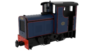 Rapido 834008 OO9 Fowler Resilient - Lined Dark Blue - OO9 Gauge
