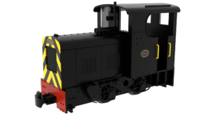 Rapido 834009 OO9 Fowler Resilient - Black with Wasp Stripes - OO9 Gauge