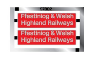 97302 Ffestiniog & Welsh Highland Railway Nameplate - OO Gauge