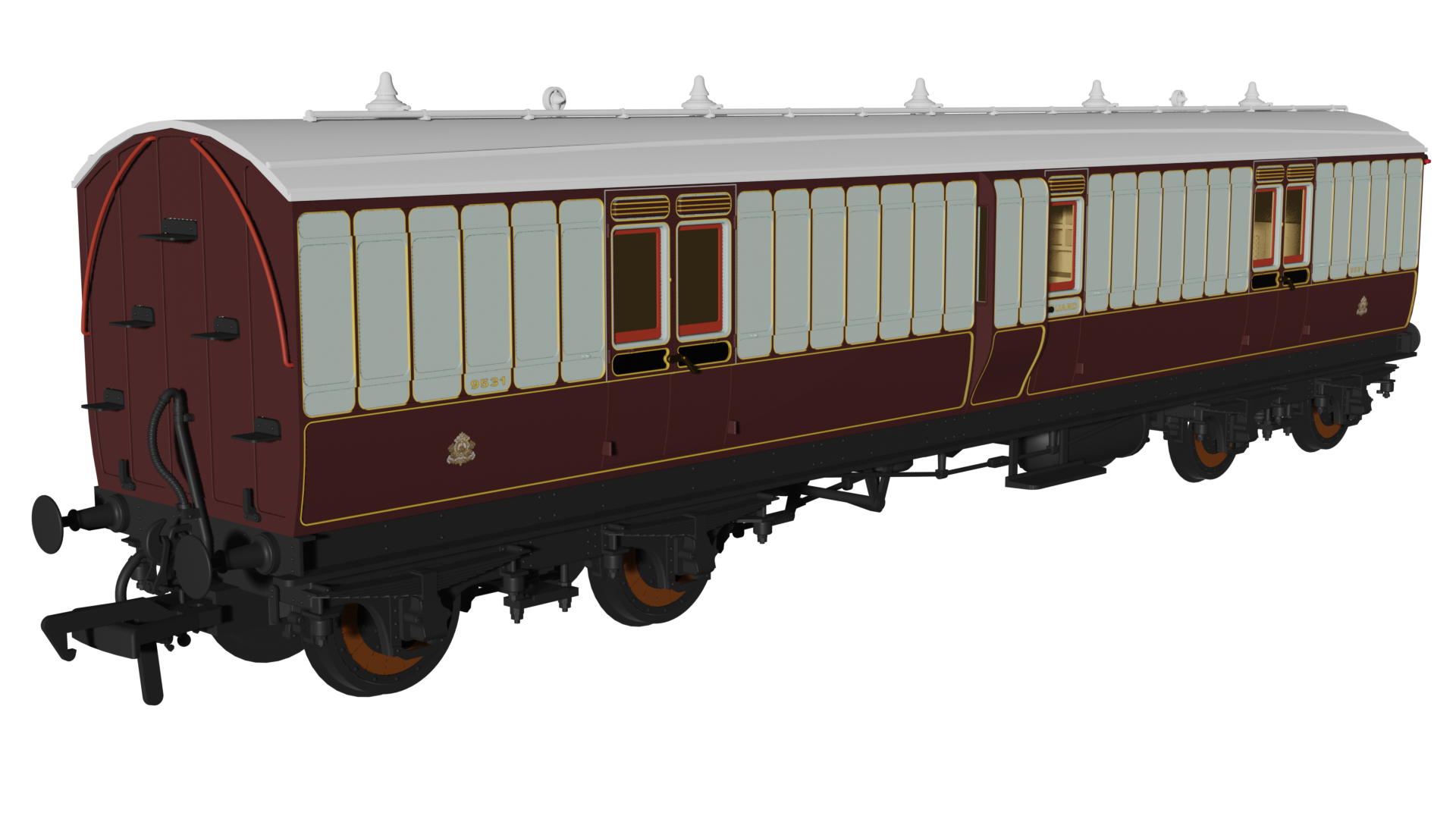 Rapido 978042 LNWR ‘Evolution’ Non-Corridor Full Brake No.9531 - OO Gauge