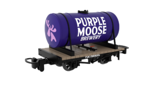 Rapido Trains 990112 | 009 Cylindrical Tank -  Purple Moose Brewery - 009 Gauge