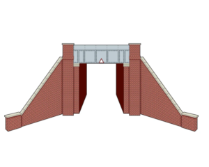 Peco Lineside LK12160 - PECO Lineside - TT:120 - Bridge, Brick, Single Track,  TT TT120 GAUGE