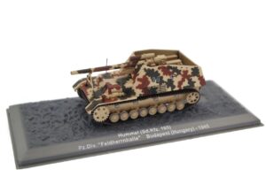 Diecast Hummel67 DeAgostini Combat Tanks Collection – Issue 67 – Hummel Sd.Kfz. 165 – 1:72 Die-Cast Model - 1:72 Scale PREOWNED