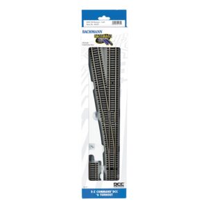 Bachmann USA 44135 E-Z Command DCC #6 Turnout – Left - HO Gauge