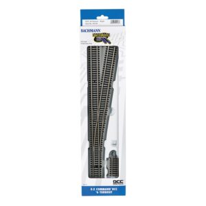 Bachmann USA 44136 E-Z Command DCC #6 Turnout – Right - HO Gauge