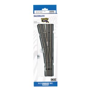 Bachmann USA 44139 E-Z Command DCC #4 Turnout – Left - HO Gauge