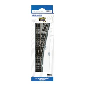 Bachmann USA 44140 E-Z Command DCC #4 Turnout – Right - HO Gauge