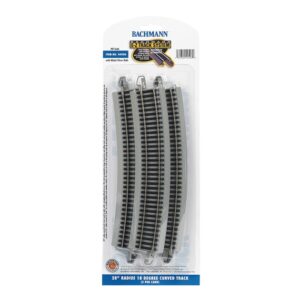 Bachmann USA 44506 28' Radius 18 Degree Curved Track (4/Card) - HO Gauge