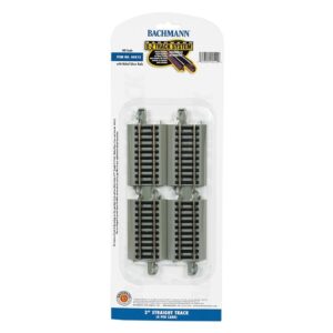 Bachmann USA 44512 3' Straight Track (4/Card) - HO Gauge